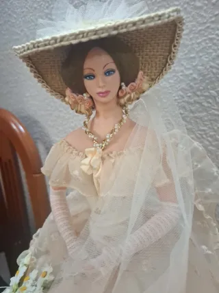 Muñeca antigua de colección estilo S. XIX