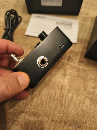 Pedal guitarra Looper Lekato mini con afinador