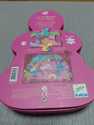 Puzzle Djeco Bailarina Flor 36 Piezas +4 años