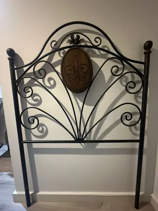 Cabecero de hierro forjado 90 cm