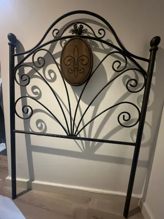 Cabecero de hierro forjado 90 cm