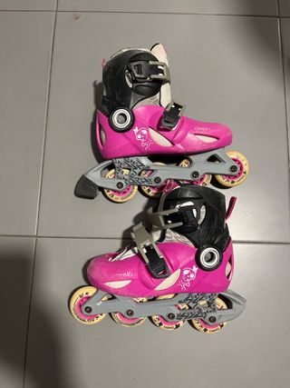 Patines en línea Oxelo rosas niña talla 30-31-32