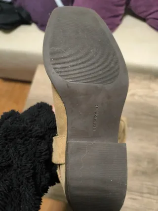 Botas altas beige ante talla 39