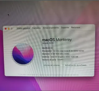 Placa Base 820-00165 MacBook Air 2015 4gb