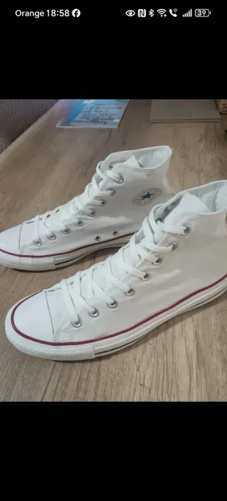 Converse All Star Blancas Caña Alta