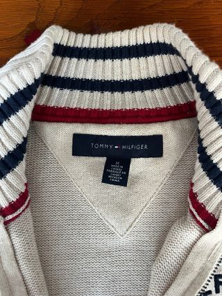 Jersey Tommy Hilfiger Beige Cremallera