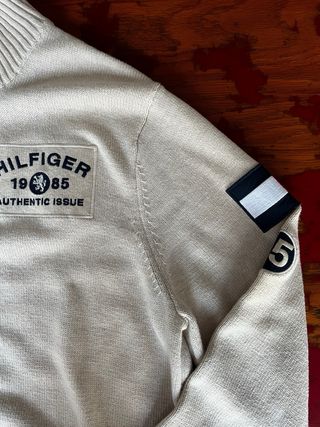 Jersey Tommy Hilfiger Beige Cremallera