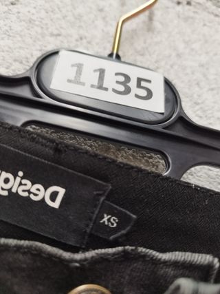 Pantalón Desigual ancho negro/gris