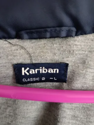 Chubasquero azul forrado