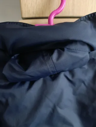 Chubasquero azul forrado