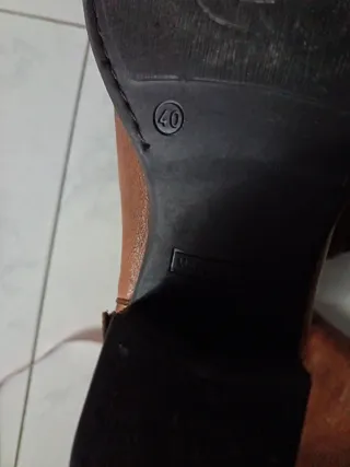 Stivali vintage in pelle marrone