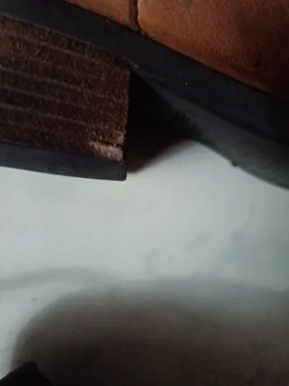 Stivali vintage in pelle marrone