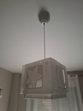 Lámpara infantil de techo estrellas y luna