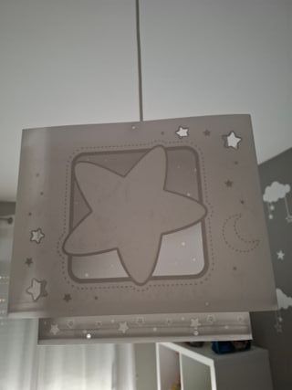 Lámpara infantil de techo estrellas y luna