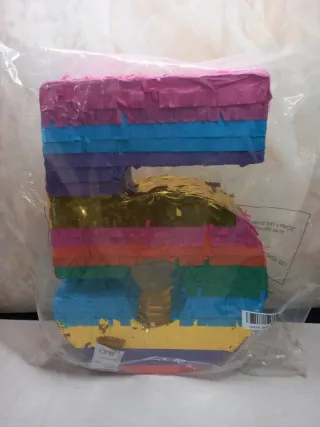 Numero 5 Pignatta Compleanno Multicolore