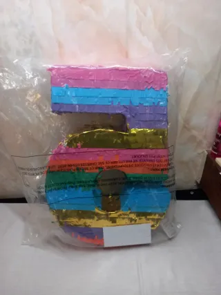 Numero 5 Pignatta Compleanno Multicolore