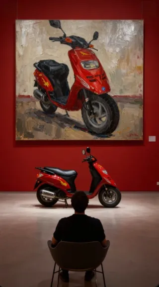 Moto Piaggio Typhoon Scooter En Peñíscola