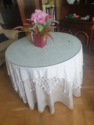 Tavolo rotondo consolle 1m estensibile