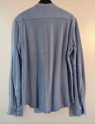 Camicia uomo azzurra slim fit elasticizzata Zara