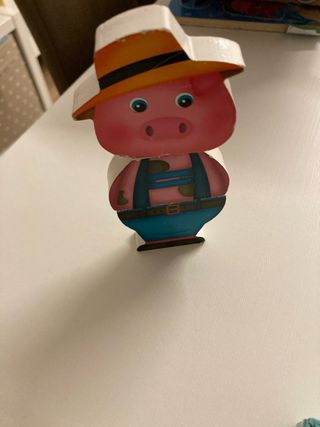 Puzzle Magnético Cerditos y Lobo Madera