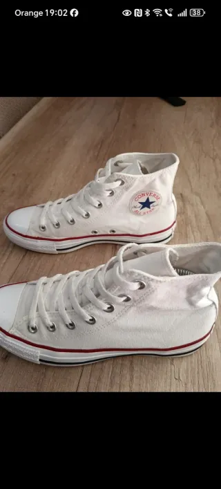 Converse All Star Blancas Caña Alta