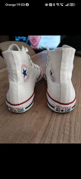 Converse All Star Blancas Caña Alta