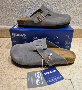 Birkenstock Boston Gris Oscuro