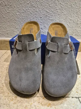 Birkenstock Boston Gris Oscuro