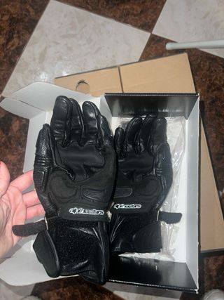 Guantes SP1 Alpinestars Negro y Blanco