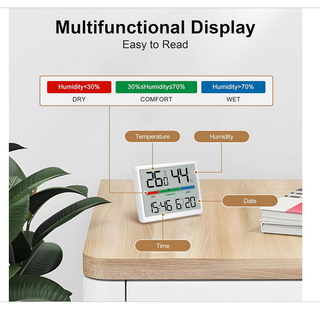 Despertador digital LCD termómetro higrómetro NEW