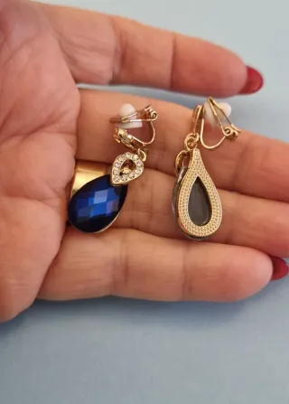 Pendientes Clip de Circonitas brillantes