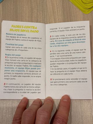 Juego Padres contra Hijos 2ª Edición