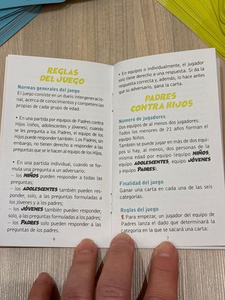 Juego Padres contra Hijos 2ª Edición