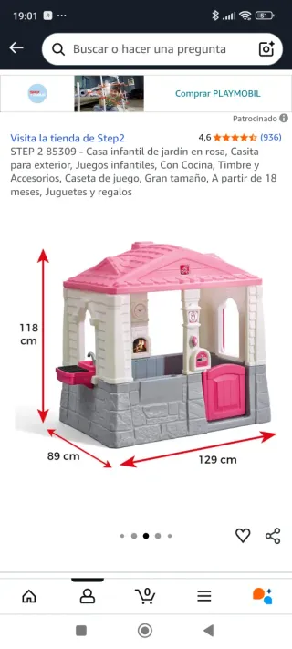 Casa dei giochi rosa per ragazze