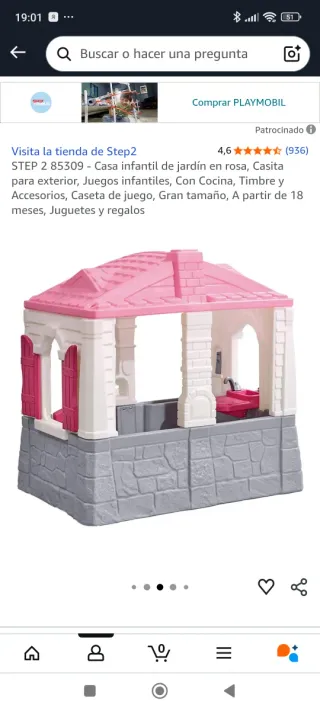 Casa dei giochi rosa per ragazze