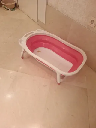 Bañera Plegable Bebé Rosa