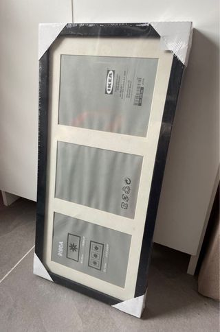 Marco fotos IKEA RIBBA negro para 3 fotos de 12x17