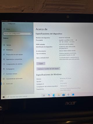 Ordenador portátil Acer Aspire 3820