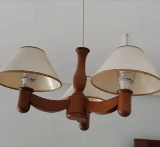 Lámparas colgante salón y habitacion metal y crist