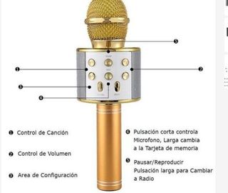 Micrófono Bluetooth Karaoke NUEVO!!!
