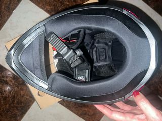 Casco AGV Blanco y Rosa