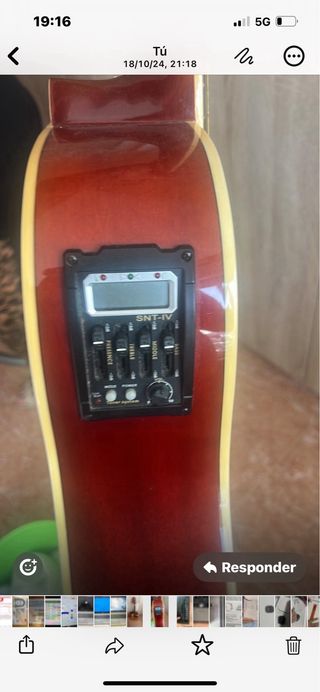Guitarra Baffin amplificada ￼4 canales