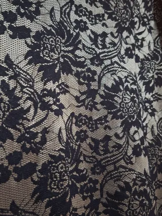 Vestido mujer negro y dorado