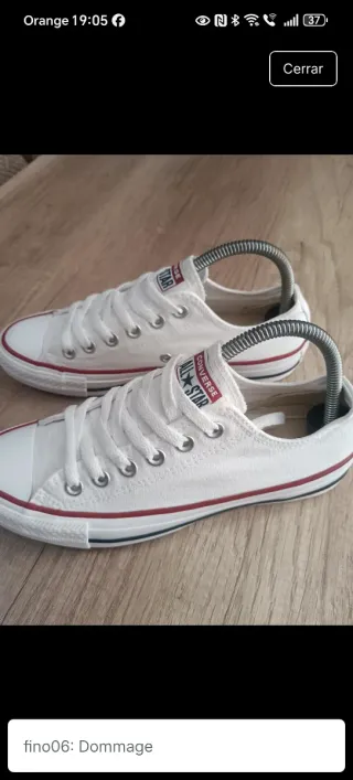 Zapatillas Converse All Star Bajas Blancas