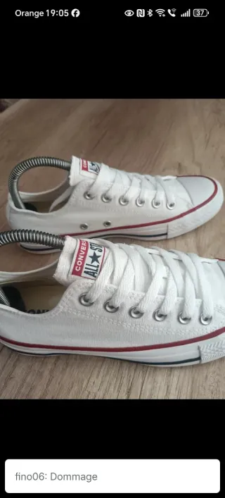 Zapatillas Converse All Star Bajas Blancas