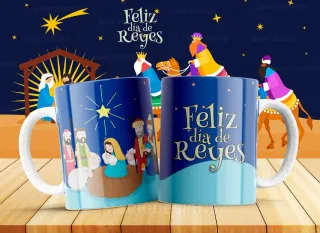 Tazas Feliz Día de Reyes