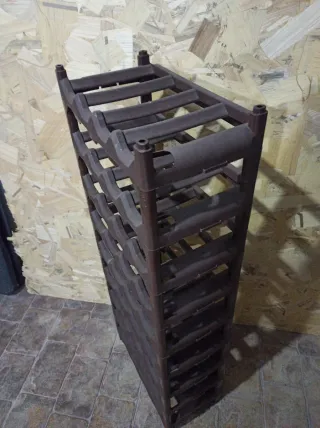 Botellero 36 botellas marrón