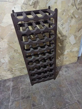 Botellero 36 botellas marrón