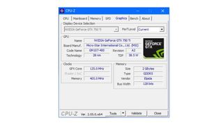 GRAFICA MSI Nvidia  GTX 750 TI GAMING OC 2GB GDDR5