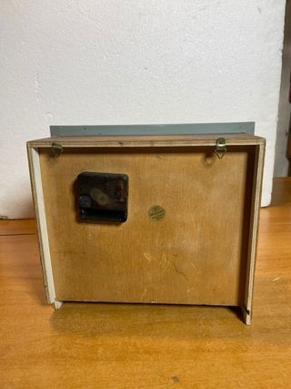 DIORAMA VINTAGE LEGNO CUCINA OROLOGIO MODELLINO